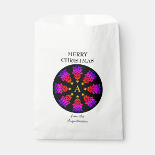 Personalized   CHRISTMAS TREE   Festive Holiday Favour Bag
