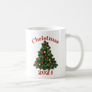 Personalized Christmas Tree, Holiday Coffee Mug