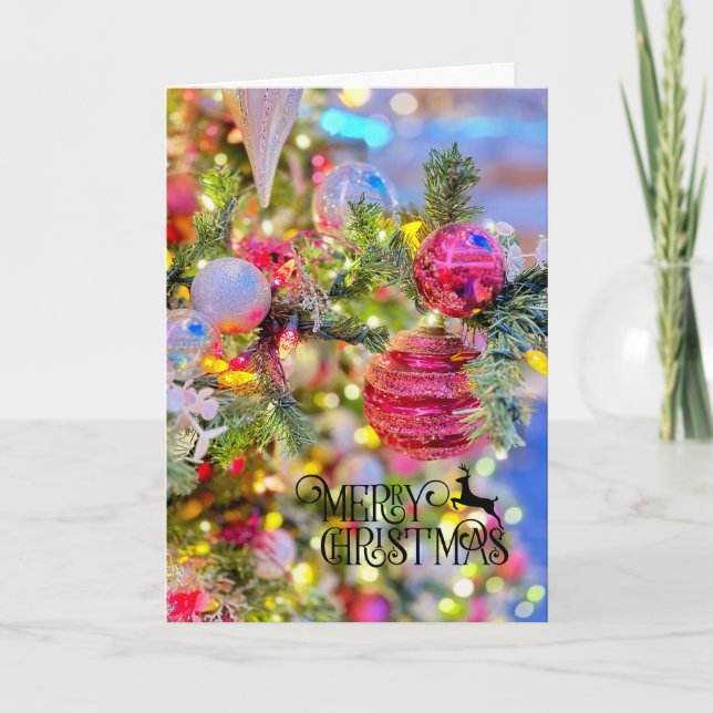 Personalized Christmas Tree Holiday Greeting (Front)