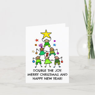 Personalized Christmas Tree Kids Holiday Card