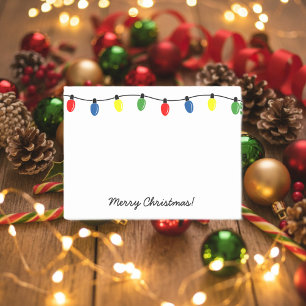 Personalized Christmas tree lights Post-it® notes