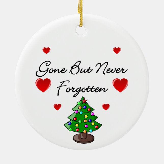 Personalized Christmas Tree Memorial Decoration (Back)