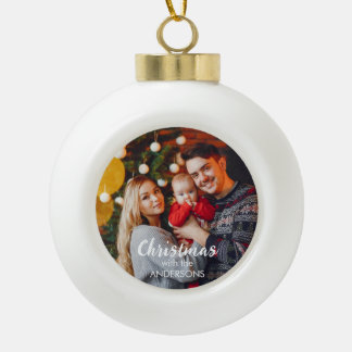 Personalized Christmas tree ornament