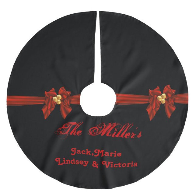Personalized Christmas Tree Skirt (Front)