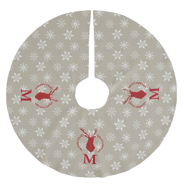 Personalized christmas tree skirt (Front)
