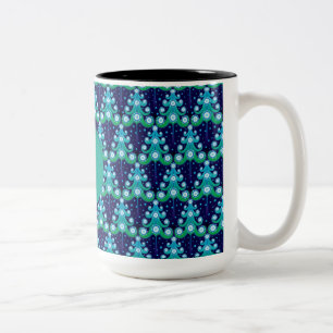 Personalized Christmas Trees Pattern Mug