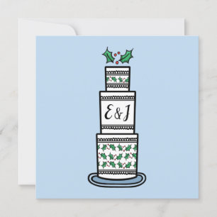 Personalized Christmas Wedding Invitation