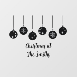 Personalized Christmas Window Cling
