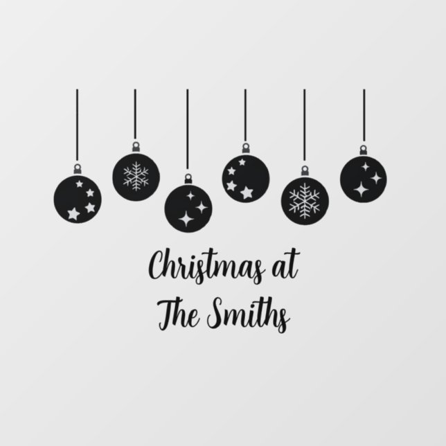 Personalized Christmas Window Cling (Sheet)