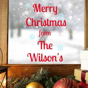 Personalized Christmas Window Sticker