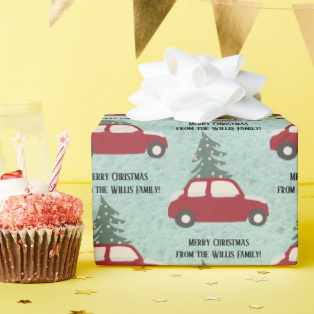 Personalized Christmas Wrapping Paper (Birthday Party)