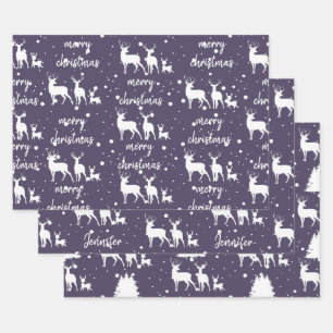 Personalized Christmas Wrapping Paper Sheet