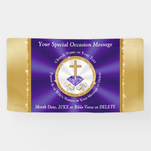 Personalized Church Anniversary Banner, Many SIZES Banner