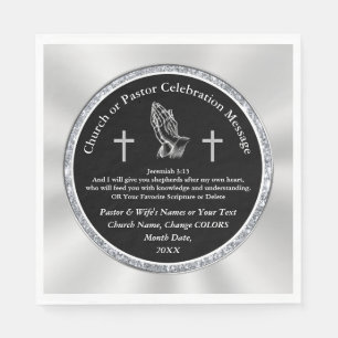 Personalized Church Anniversary Napkins, Your Text Napkin