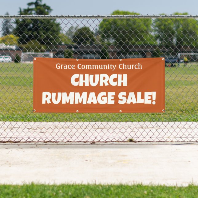 Personalized Church Rummage Sale! Banner (Insitu)