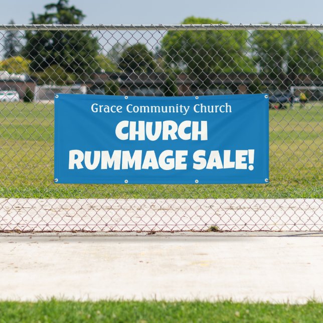 Personalized Church Rummage Sale! Banner (Insitu)