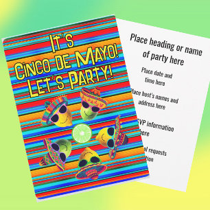 Personalized Cinco de Mayo Fiesta Lemon Lime Invitation