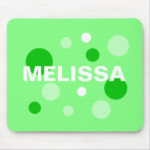 Personalized Circle Mousepads - Green