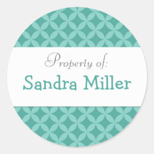 Personalized circle sticker label