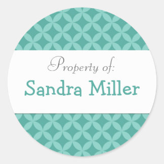 Personalized circle sticker label