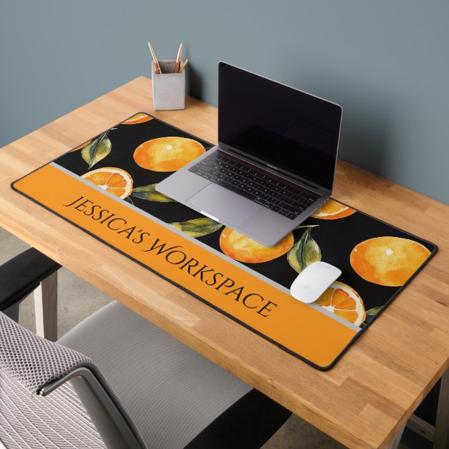 Personalized Citrus-Themed Desk Mat (Office 2)