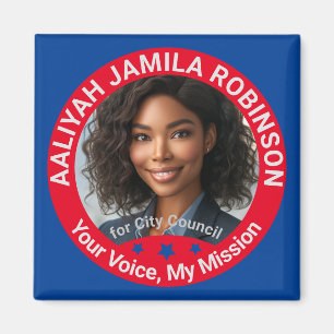 Personalized City Council Custom Photo Campaign Magnet