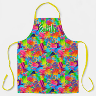 Personalized-CKC Popsicle Swirls, Blue- Apron