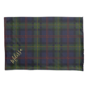 Personalized Clan Malcolm Tartan Plaid Name Pillowcase