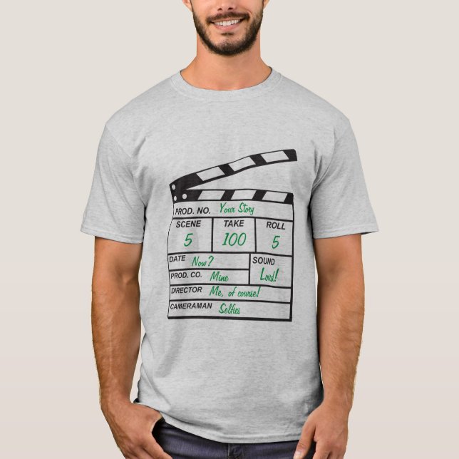 Personalized Clapboard T-Shirt (Front)