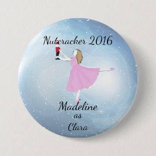 Personalized Clara Ornament 3 Inch Round Button
