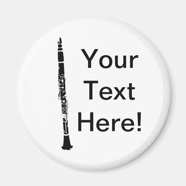 Personalized Clarinet Magnet (Front)