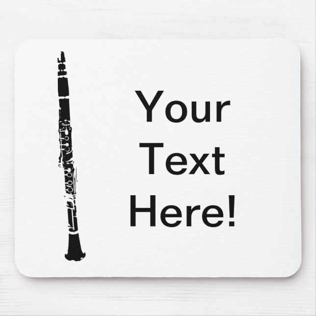 Personalized Clarinet Mouse Pad (Front)