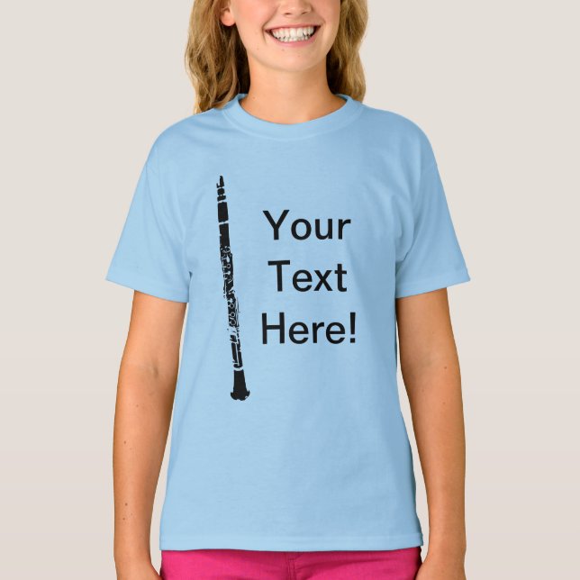 Personalized Clarinet T-Shirt (Front)