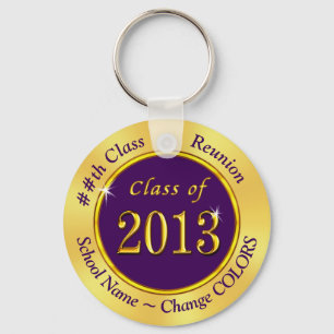 Personalized, Class of 2013, Class Reunion Favours Keychain