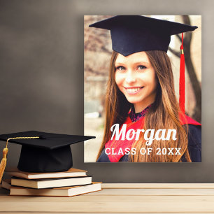 Personalized Class of 2022 Graduation Photo Canvas Print