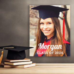 Personalized Class of 2022 Graduation Photo Canvas Print