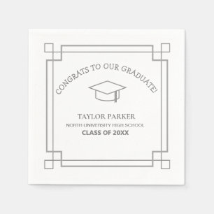 Personalized class of 2023 Graduation Napkin