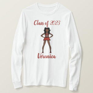 Personalized Class of 2023 Majorette Shirt Berry