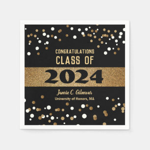 Personalized Class of 2024 Graduation Party Napkin