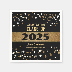 Personalized Class of 2025 Graduation Party Napkin