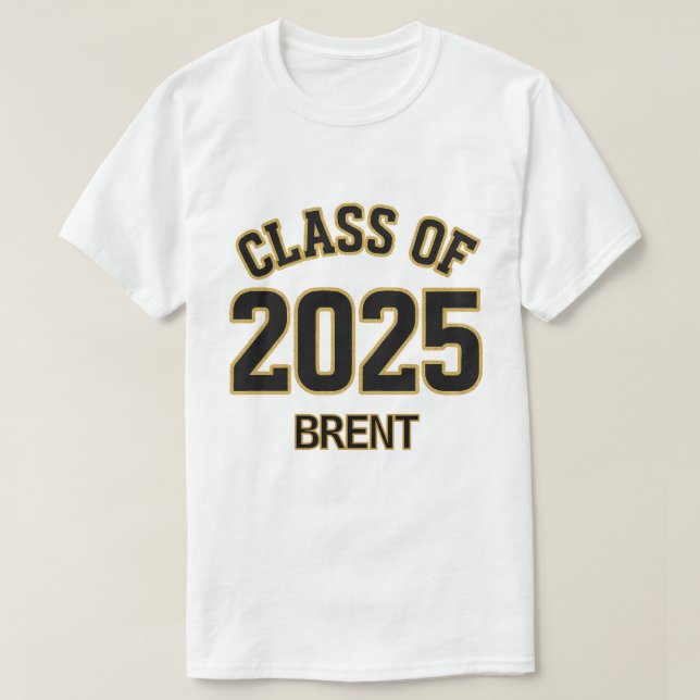 Personalized Class of 2025 T-Shirt (Design Front)