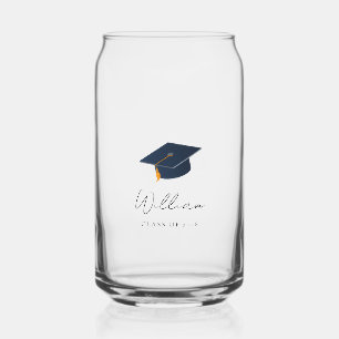 Personalized Class of 2026 Graduation Icon Can Glass