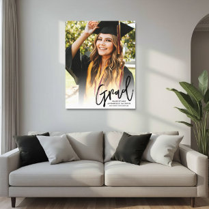 Personalized Class of 2026 Graduation Photo Canvas Print