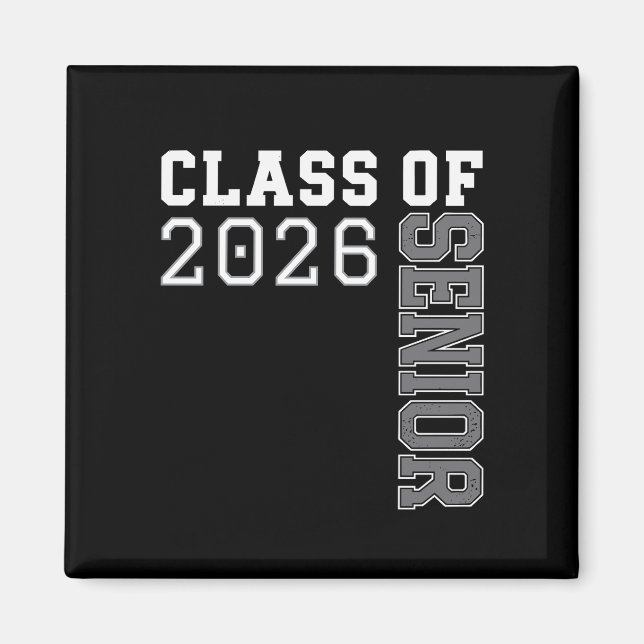 Personalized Class Of 2026 Senior Graduation Magnet (Front)
