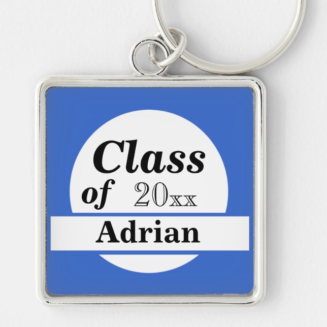 Personalized Class of (enter year) keychain (Front)