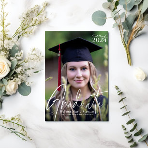 Personalized Class of Photo Graduation Invitation