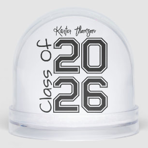Personalized Class of Year Graduation Keepsake Snowglobe