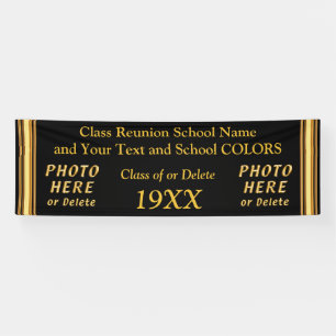 PERSONALIZED Class Reunion Banner in Your COLORS