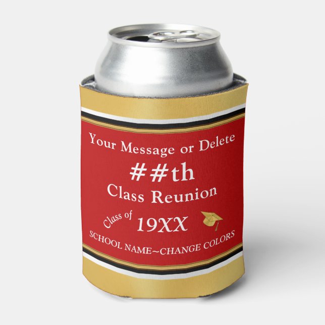 Personalized Class Reunion Gifts, Can Cooler (Can Front)