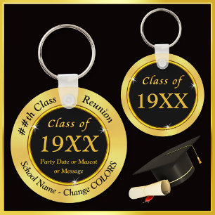 Personalized Class Reunion Keychains, Any YEAR Keychain